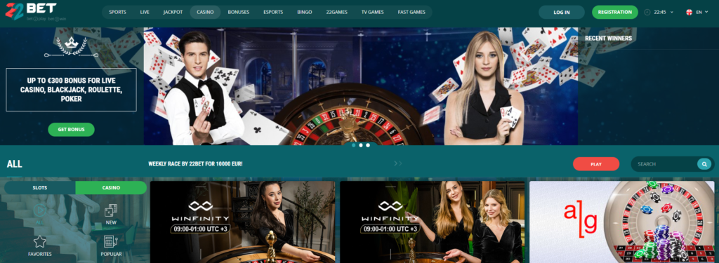 22 Bet Casino Review