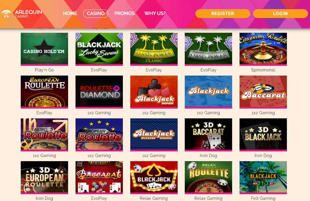 Arlequin Casino Video Poker